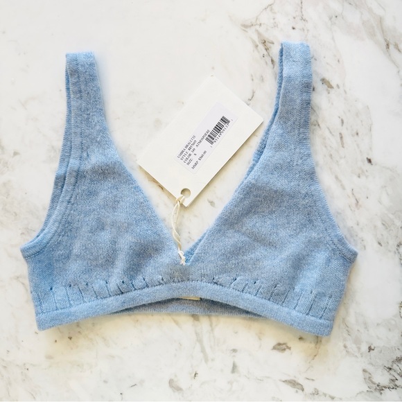 KHAITE Umbra Bralette in Atmosphere Blue (Small) NWT - Picture 6 of 7